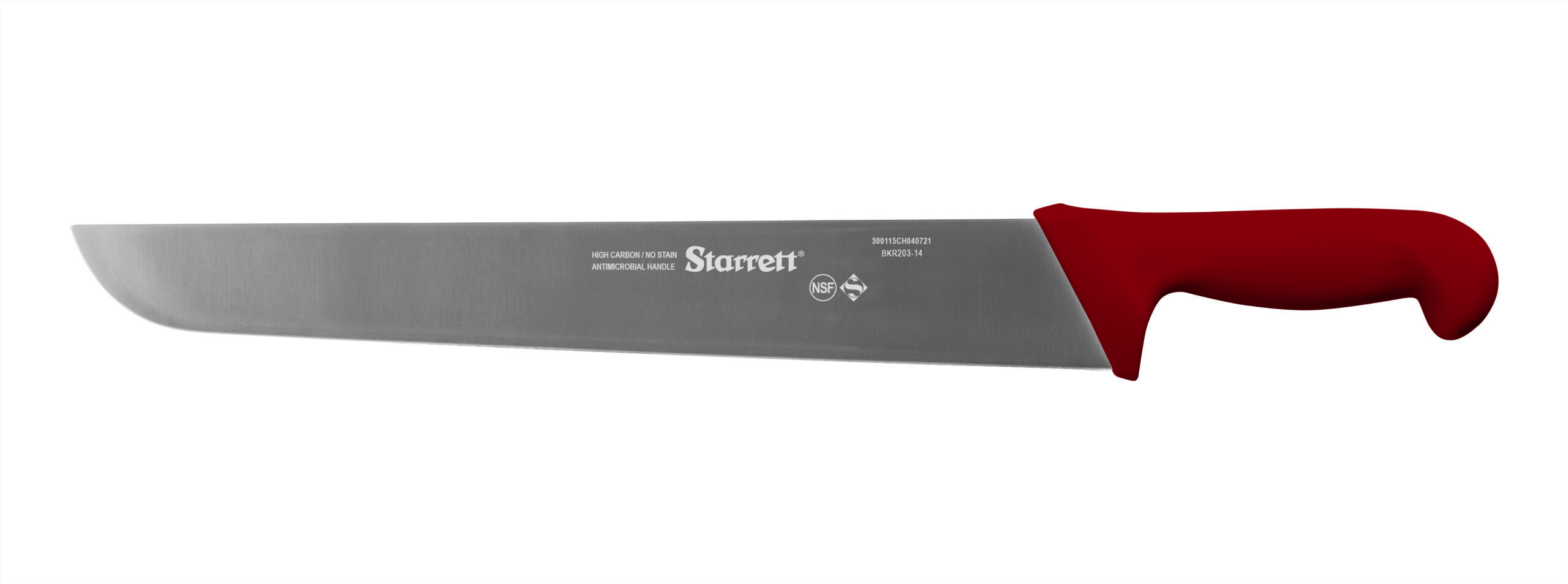 Butchers Knife Wide Straight 14 (350mm) Red Handle (BKR20314) Starrett