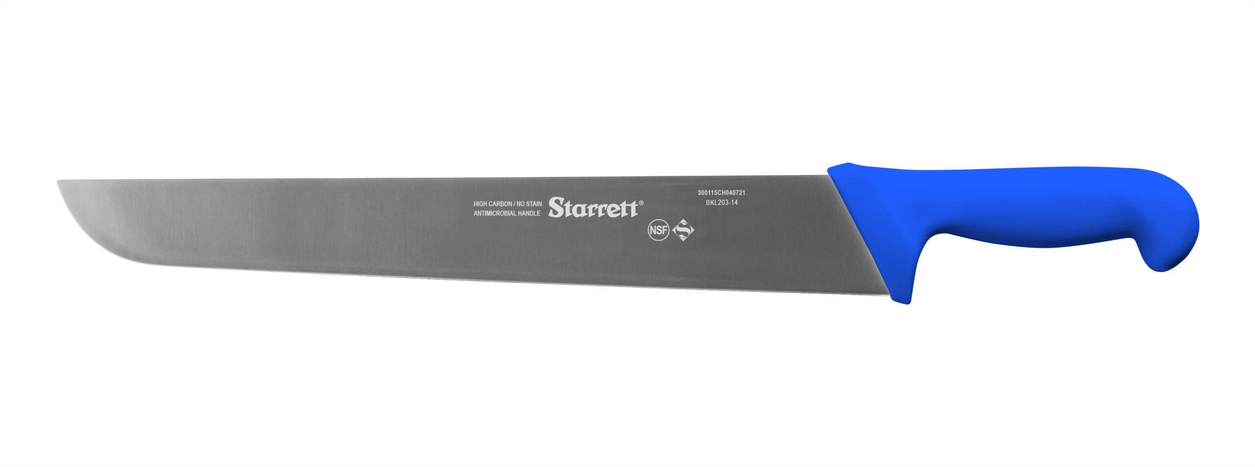 Butchers Knife Wide Straight 14 (350mm) Blue Handle (BKL20314) Starrett